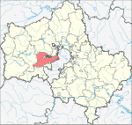 Location of Odintsovo Region (Moscow Oblast)